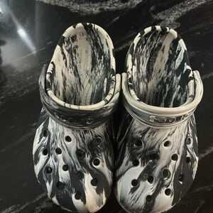 Crocs Kids Black and White Clogs